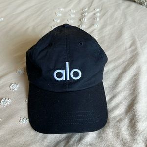 Alo Black Cotton Hat